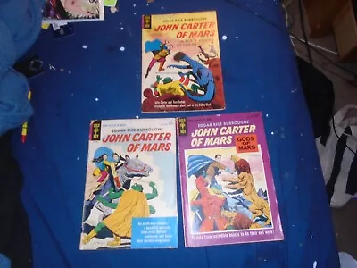 Gold Key JOHN CARTER OF MARS No. 1 2 3 (1964) Complete Set! Vg+ • $45