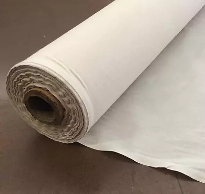 Natural 100% Cotton Muslin Fabric/Textile Unbleached Draping Fabric 50 Yards • $189.95