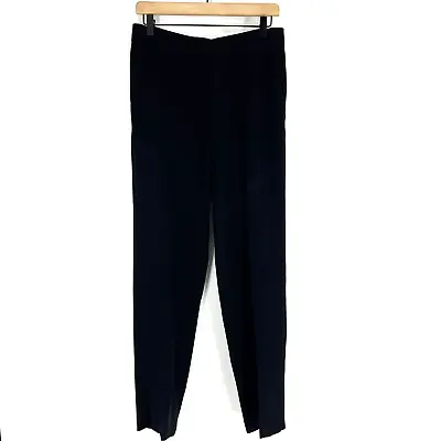 Vince Pants Size Small Womens Black Crepe Lounge Trousers Pull On Straight Leg • $35.99