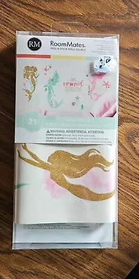 Roommates Wall Decals NEW Peel & Stick Removable Little Mermaid Sleeps Here 21 • $12.99