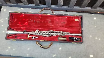 Vintage Silver King H. N. White Metal Clarinet Sterling Silver Bell • $800