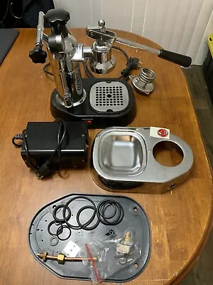 La Pavoni Europiccola Lever Espresso Machine  Chrome  Italian Nice Sold As-is • $650