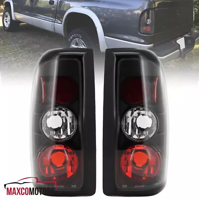 Black Tail Lights Fits 1997-2004 Dodge Dakota Rear Brake Lamps Pair Left+Right • $70.49