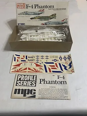 MPC 1/72nd Scale F-4 Phantom Airplane Model Kit No. 2-1508 • $14.99