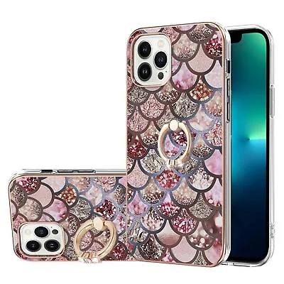 $7.99 • Buy For IPhone 14 13 12 11 Pro Max Plus SE 2 8 7 XS Case Marble Shockproof Ring Cove