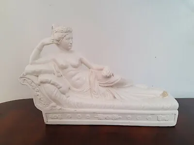 Art Sculpture A.Giannetti Venus Victrix Reclining Nude Ceramic Figure Statue • £49.95