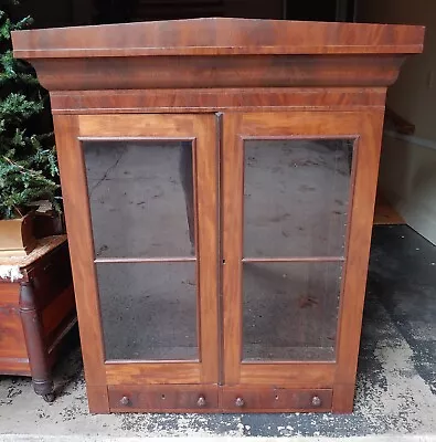 Victorian Hutch With Pullout Writing Desk And Cabinets And Mahogany Veneer • $225