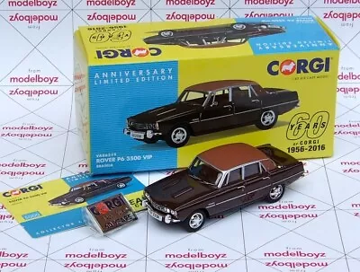 NEW. Corgi VANGUARDS - ROVER P6 3500 VIP Brasilia Brown VA06519 Mint In Box • £19.50