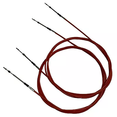 Universal Outboard Control Throttle  And Shift Cable  2ps/set 10-32 Thread 20FT • $88