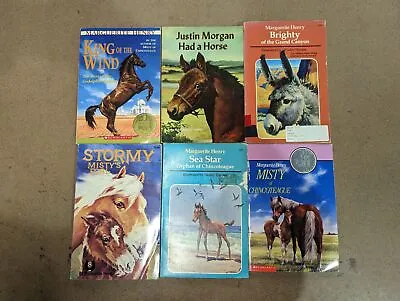 Lot Of 6 Misty Of Chincoteague Books By Marguerite Henry Scholastic • $18.85