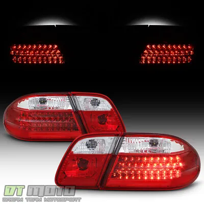 1996-2002 Mercede-Benz W210 E300 E320 E430 E55 Red Clear LED Tail Lights Lamps • $89.99