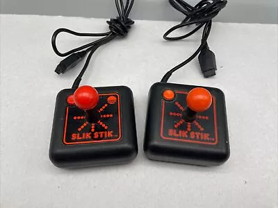 2 Suncom Slik Stik Joystick Controller For Atari 2600/Commodore 64  Arcade Stick • $29.99