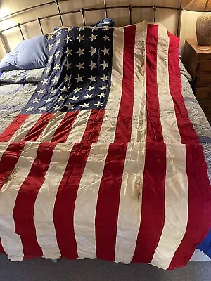 Vintage Cotton 48 Star 5 X 9 1/2 Foot Flag Valley Forge Flag Co.  • $49.99