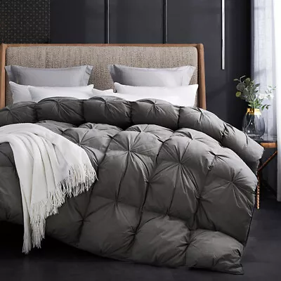 SNOWMAN Goose Down Comforter King Size 1200 TC 100% Cotton Soft Warm Duvet • $105.99
