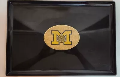 Vintage University Of Michigan Logo Couroc De Monterey Tray Inlaid Court Floor  • $110