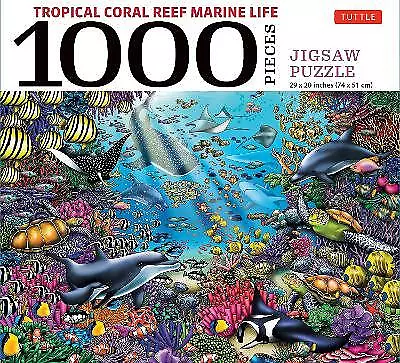 Tropical Coral Reef Marine Life - 1000 Piece Jigsaw Puzzle - 9780804854719 • £14.13