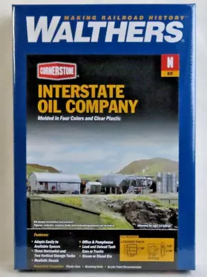 Walthers Cornerstone 933-3200 N Scale INTERSTATE OIL COMPANY Kit • $48.80