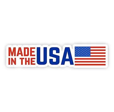 Made In The USA Decal Sticker United States American Flag Truck Car WindowBumper • $15.99