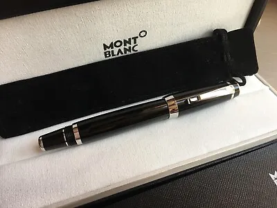 New Montblanc Resin Black Signing Pen Ballpoint Pen 163 • $92.45