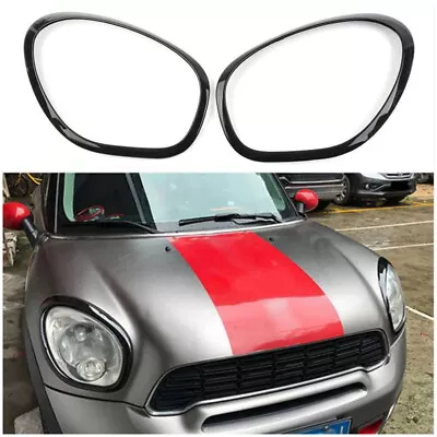 Black Headlight Trim Ring Bezel Cover For MINI R60 Cooper Countryman 2011-2016 • $51.99