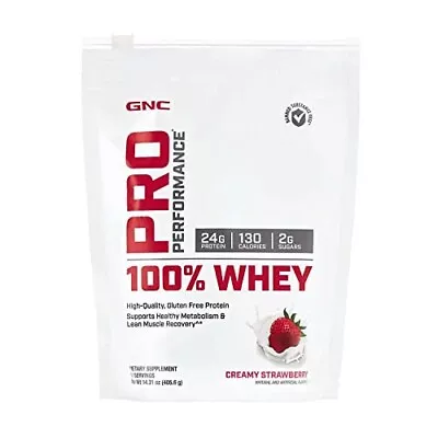 GNC Pro Performance 100 Whey - Creamy Strawberry • $14.55