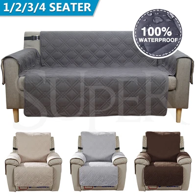 $49.99 • Buy Pet Sofa Cover Slipcover Quilted Couch Covers 1 2 3 4 Seater Lounge Protector