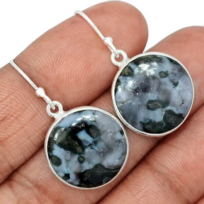 Natural Mystic Merlinite Crystal 925 Sterling Silver Earrings Jewelry CE14814 • $14.99