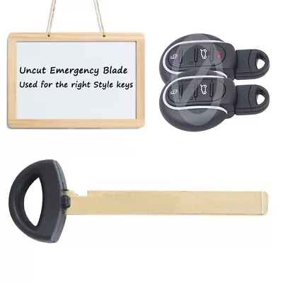 2015- 2020 For Mini Cooper Remote Uncut Insert Emergency Key Blade Fob NBGIDGNG1 • $12.79