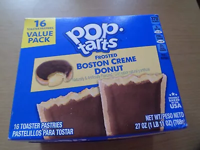 £11.49 • Buy Frosted Boston Creme Donut Pop Tarts From Usa 16 Toaster Pastries 