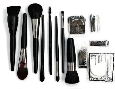 Mary Kay 17 Pcs Brush Applicator Set Face Cheek Eye Lip Brow Foundation A • $31.44