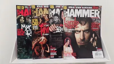 Lot Of 4 Metal Hammer Magazines : Lamb Of God Trivium  Metallika  Iron Maiden • $39.99