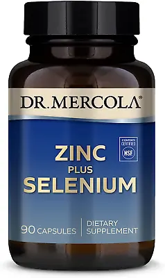 Dr. Mercola Zinc Plus Selenium Dietary Supplement 90 Servings Exp 09/25 • $21.96