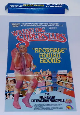 WWF LJN 87 ADRIAN ADONIS Wrestling Superstars Figure POSTER HOLDER Vintage 1987 • $34.95