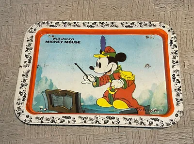 Vintage Walt Disney Mickey Mouse TV Bed And Play Tray The Band Concert Rare • $37