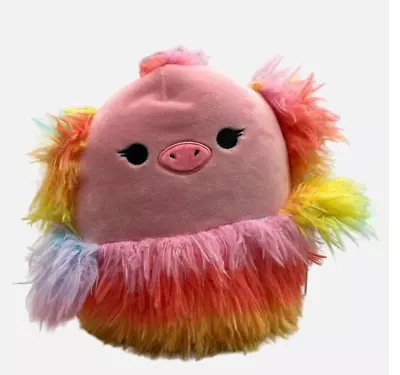 Squishmallow Elda The Rainbow Ostrich Emu 8  Soft Stuffed Bird Plush Toy NWT • $16.99