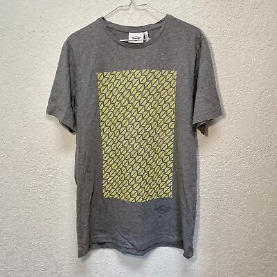 Mini Cooper T-Shirt Men’s Large Grey / Yellow Short Sleeve Tee Signat Wordmark • $16.95