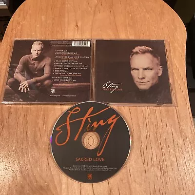 Sting - Sacred Love CD 1st US Press The Police Mary J Blige Vicente Amigo • $3.99