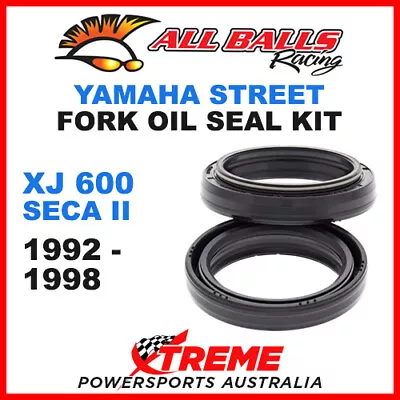 All Balls 55-137 Yamaha XJ600 Seca II 1992-1998 Fork Oil Seal Kit 38x50x8/10.5 • $36.75