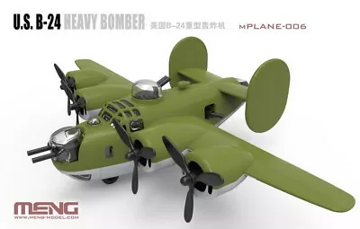 Meng [Meng Kids] US B-24 Liberator Heavy Bomber (Egg-plane Snap-fit Design) • $16