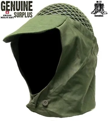 Swedish Army Helmet Cover Sniper Ghillie Net Fits MICH PASGT ACH LWH ECH Surplus • $9.99