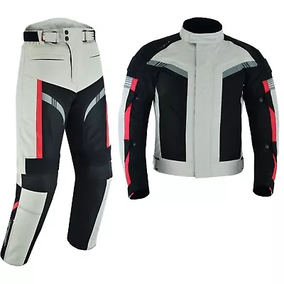 MOTORCYCLE Jacket Mens Motorbike Racing Armoured Suits Waterproof Jackets & Pant • $280