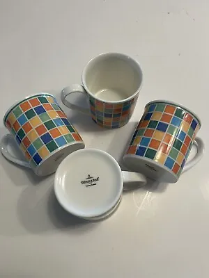 Villeroy & Boch  Twist Alea Limone  Set Of 4 Fine China Coffee Mugs • $34.99