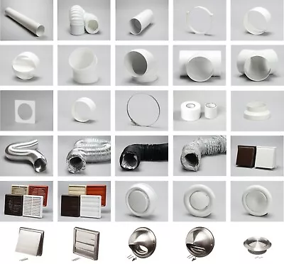 £7.24 • Buy 150mm 6  Round Pipe Kitchen Cooker Hood Ducting Fan Extract Ventilation Alu Hose