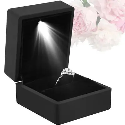 Luxury LED Lighted Ring Box Jewelry Pendant Case Engagement Wedding For Women • $6.97