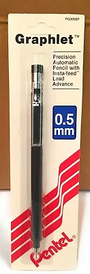 Vtg Pentel Graphlet Precision Automatic Mechanical Pencil 0.5mm  #pg305bp New • $9.89