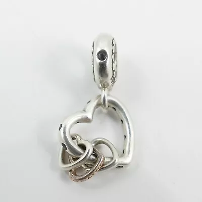 PANDORA Heart Full Of Hearts Dangle Charm  787247NLCMX Sterling Silver • £24.99