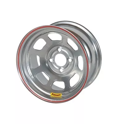 Bassett 48SH4S 14X8 D-Hole 4x100 Mm 4 In Backspace Silver Wheel • $103.99