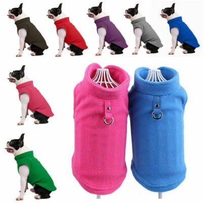 £3.54 • Buy UK Pet Winter Soft Warm Jacket Coat Small Dog Fleece Clothes Cute Coat Sweater