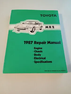 1987 Toyota Mr2 Repair Manual • $168.75