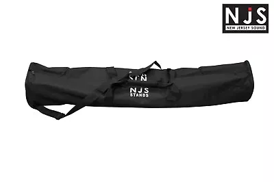 £11.99 • Buy NJS Twin Speaker Stand Bag Black Heavy Duty Nylon Storage Carry Bag With Strap 